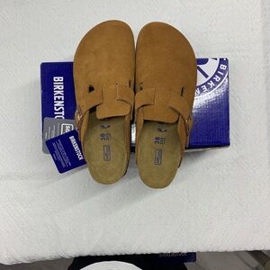 NEW Birkenstock Boston • Mink • Narrow Fit • Vegan Suede